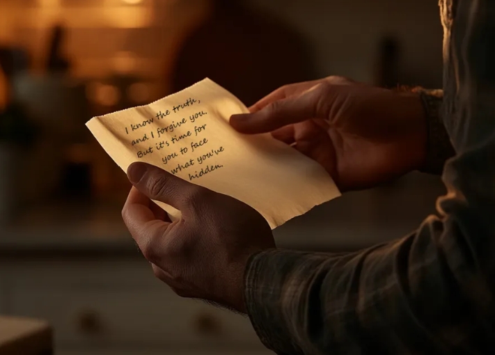 Winter's handwritten note