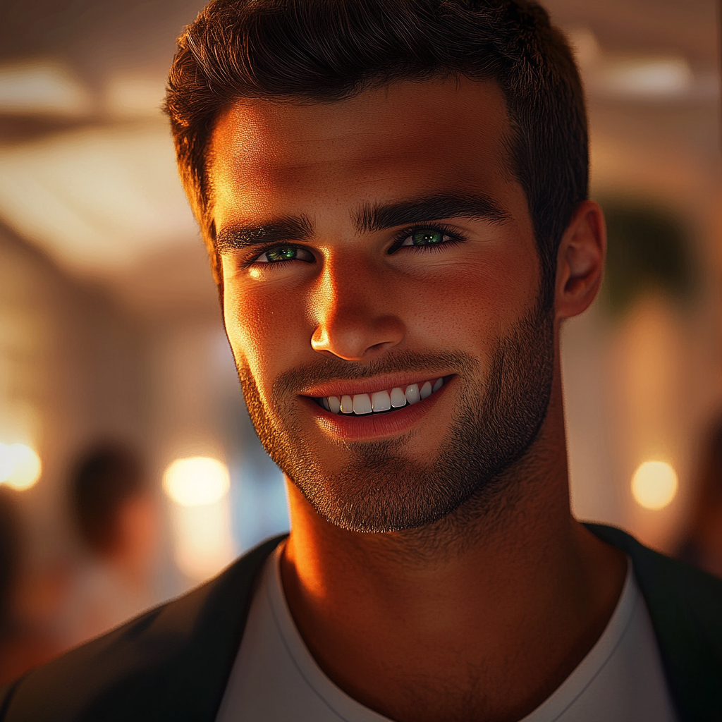 A man smiling | Source: Midjourney