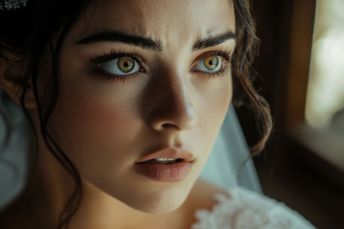 A shocked bride | Source: Midjourney