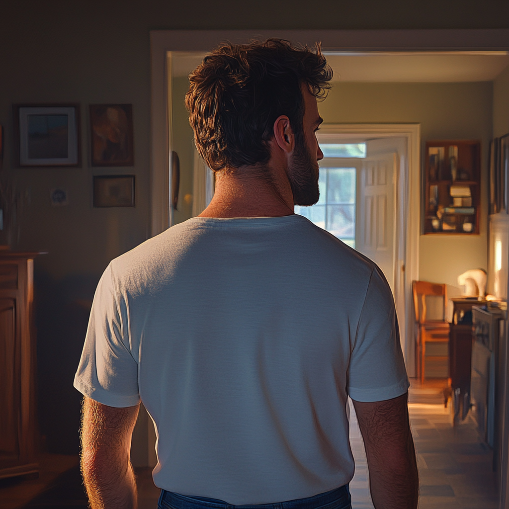 A man heading towards the door | Source: Midjourney